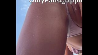 Appleliu76 Chinese milf beach quickie creampie OnlyFans