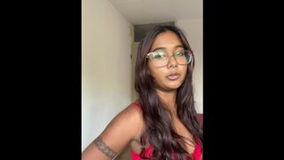 MiaZ12 petite Indian try on cute lingerie