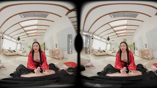 Miss May Star Hot Asian Mariko from Shogun Sucks your Dick and Fucks in a Cosplay Parody