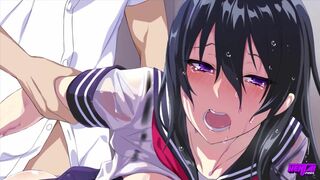 HENTAI PROS - Gorgeous Brunette Student President Loses Her Virginity Over The Outcast Boy