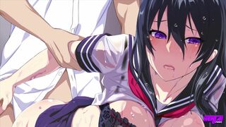 HENTAI PROS - Gorgeous Brunette Student President Loses Her Virginity Over The Outcast Boy