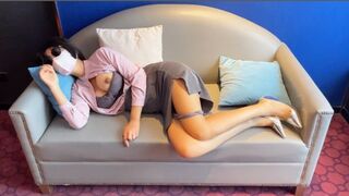 andmlove The female real estate salesperson deliberately seduces the customer's big cock and slowly adjusts it