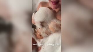 Sexy Wife in Shower Playing Her Tits