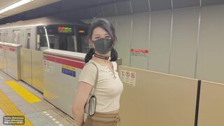 Naimi Naimi Shopping without underwear