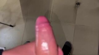 Cuckold Creampie in Public Bathroom with Big-Ass Asian Latina