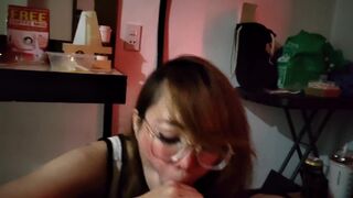 Pinay Lavagirl Hot Pinay College Teen Nonstop sucking after her Boss Cums in her Mouth