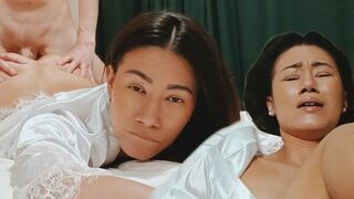 NastyStuf Girl Asian stepmom is tired and asks you to help her relax