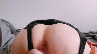 FapMask Masturbation for the first time in a week Jeans with holes