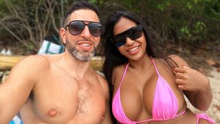 Antonio Mallorca Big Tits Thai Bombshell Gets Picked up in Public Beach