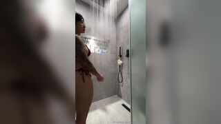 Tiiieeen In Bikini Shower Teasing Her Bare Nude Tits Leaked Onlyfans Video