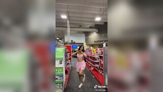 Vviptoriaaa Doing Hot Tiktok in Public Store Video