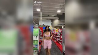 Vviptoriaaa Doing Hot Tiktok in Public Store Video