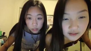 Horny Asian Babes Kissing And Acting Like Whores In A Live Show Video