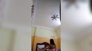 Slutty Vietnamese Girl Massaging A Guy And Gets Rough Fuck On The Bed Video