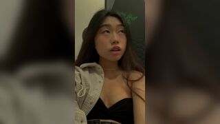 Horny Asian Teen Wearing A Hot Dress Selfie Video