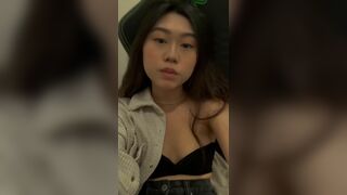 Horny Asian Teen Wearing A Hot Dress Selfie Video