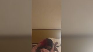Cute Red Head Asian Rides A Big Cock On The Bed Leaked Video