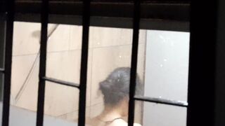 Cute Chinese girl Ashley Jae Jae taking a shower
