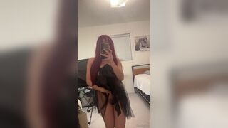 Darlingboo Striptease In Burgandy Wig Onlyfans Leaked Video