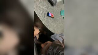 Amateur Asian Goes For A Quick Blowjob In a Restaurant Video