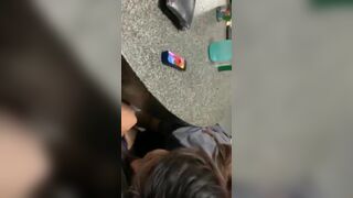 Amateur Asian Goes For A Quick Blowjob In a Restaurant Video