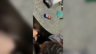 Amateur Asian Goes For A Quick Blowjob In a Restaurant Video