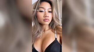 Asian Hottie Showing Off Her Tits Video