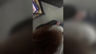 Asian Slut Sucks Two Black Cocks On the Workplace Video