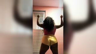 Busty Asian Shaking and SHowing Off Booty Video