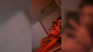 Tattoed Asian Teen Rubbing Her Tits Leaked Video
