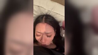 Shy Asian Teen Sucking Huge Cock Hard Leaked Video
