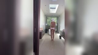 Kaile G0h White Haired Slim Asian Bitch Stripteasing Video