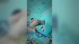 Young Asian Bae Humping On Bed Video