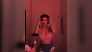 Big Titty Asian Flashing Her TIts Video