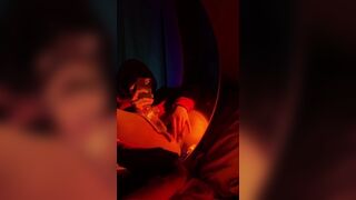 Asian Slut Fucking Her Cum Dripping Cunt With a Dildo Video
