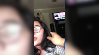 Sexy Asian Milf In Glasses Giving a Sensual Blow For Stepson Video