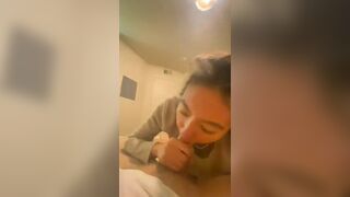 Slutty Asian GF Sucking Hard Her BF's Big Cock Cam Video
