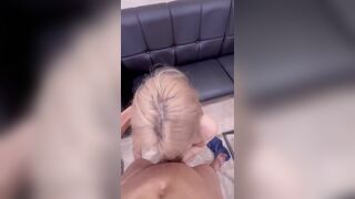 Gorgeous Asian Babe Sucking A Big White Cock Gently Video