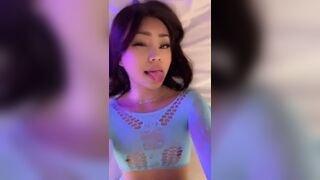 Sexy Asian Girl Rubs Her Pussy Video