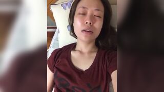 Horny Asian Girl Fingering Her Pussy On Cam Video