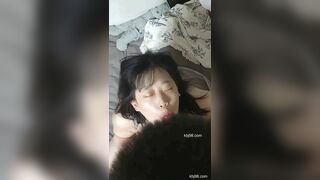 Asian Amateur Gf Sucking His Hairy Small Cock Video