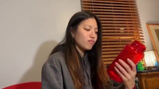 Horny Asian Sucking Her Bf Big Cock While Exposing Her Hot Small Tits Video