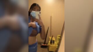 Sexy Asian babe Revealing her Curvy Big Boobs Video