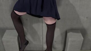 Asian Girl Gets Stuck Animation Video