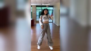 Cute and Busty Asian Teen Dancing Video