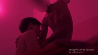 Asian Milf Gives Blowjob at Massage Parlor for Money Video