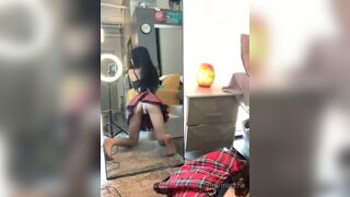 Findomatcha Cute Asian Petite Teen Showing Off Her Sexy Booty Cheeks On Mirror Onlyfans Video