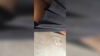 Cute Asian Filming Her Pussy In Public Leaked Video