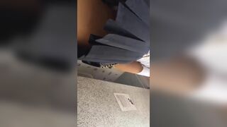 Cute Asian Filming Her Pussy In Public Leaked Video