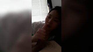 Horny Asian College Girl Sucking A Big Cock Leaked Video